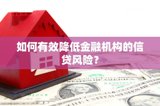 龙川如何有效降低金融机构的信贷风险？