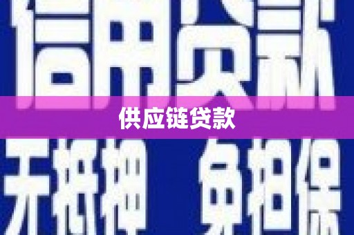 龙川供应链贷款