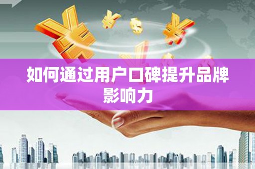 龙川如何通过用户口碑提升品牌影响力