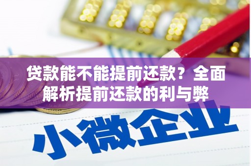 龙川贷款能不能提前还款？全面解析提前还款的利与弊