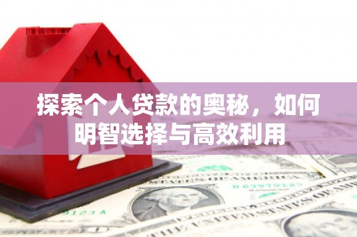 龙川探索个人贷款的奥秘，如何明智选择与高效利用