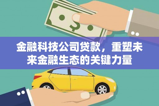 龙川金融科技公司贷款，重塑未来金融生态的关键力量