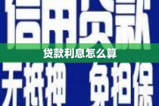 龙川贷款利息怎么算