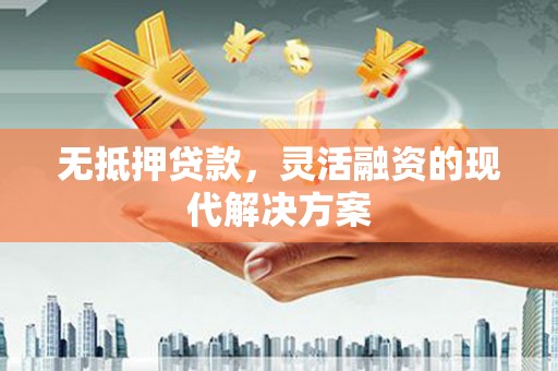 龙川无抵押贷款，灵活融资的现代解决方案