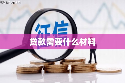 龙川贷款需要什么材料